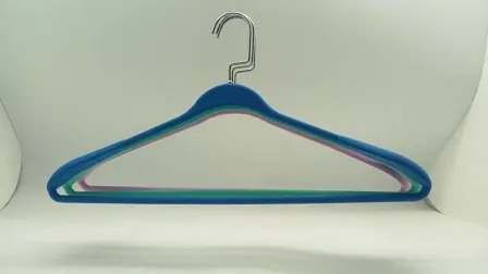 Amazon Non-Slip Travel Plain Colorful Plastic Clothes Clothing Shirt Garment Hanger Rack for Supermarkets