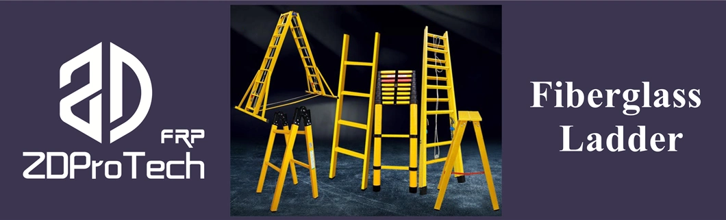 20 24 28 FT Lightweight Insulation FRP Double Extension Step Ladder