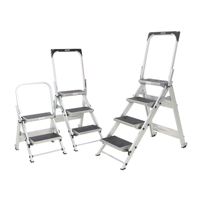 Folding Cast Iron Easy Strore 3 Steps Ladder Ironing Board Folding Step Ladder Quality Safety Ladder Single Straight Ladders