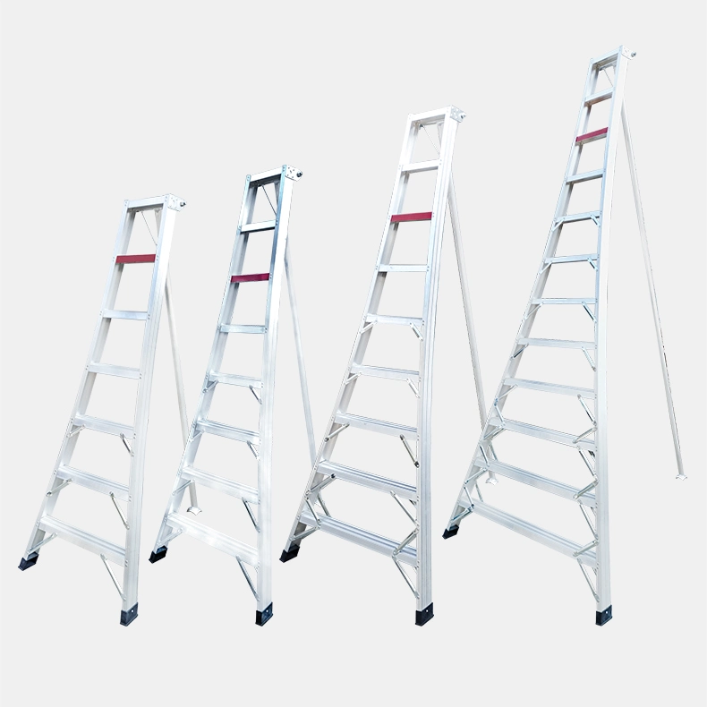 6 Step EN 131 Compliant Aluminum Dismountable Tripod Garden Ladder